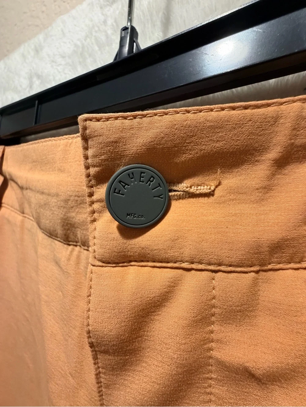 Faherty All Day Shorts Peach Stretch Performance Casual Travel Men 34 CMB3009
